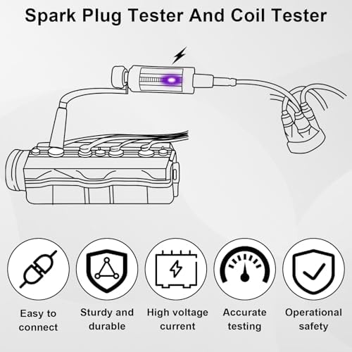 Spark Plug Tester, Spark Testers Tool, Adjustable Ignition Coil Tester