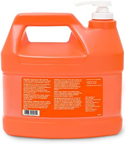 GOJO Natural Orange Pumice Hand Cleaner, Pump Bottle, 1ct x 1 Gal - 0955-02