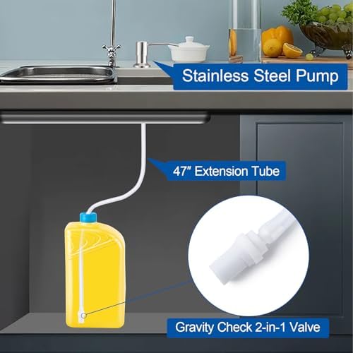 Soap Dispenser for Kitchen Sink, Countertop/Built in Dish Soap Dispenser