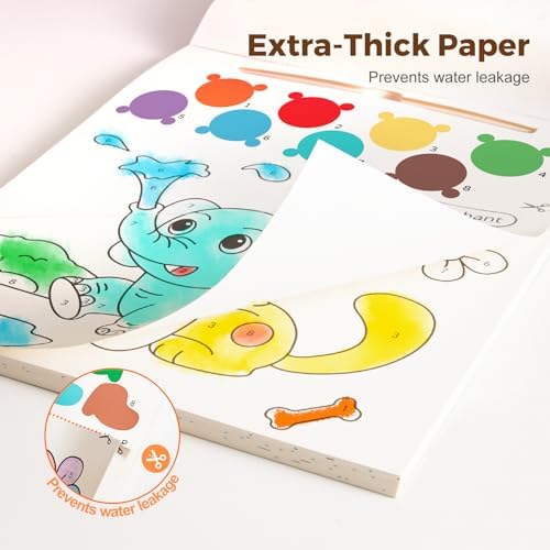 Jar Melo Paint with Water Books for Toddlers, Animals
