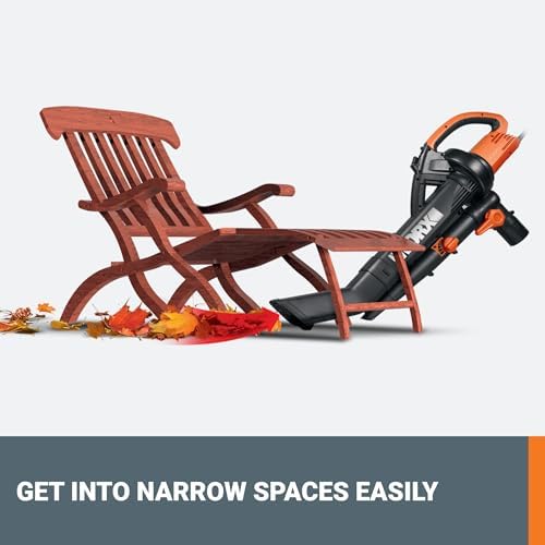 WORX Trivac 3-in-1 Electric Leaf Blower/Leaf Vacuum/Leaf Mulcher, WG509