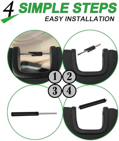 Sun Visor Repair Kit for Jeep Wrangler JK JKU 2007-2017 Repair Tubes