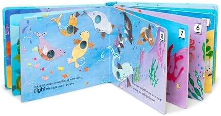 Melissa & Doug Poke-a-Dot! Who’s in the Ocean? Interactive Children's Board Book with Buttons to Pop, Educational Sensory Toy for Toddlers & Preschoolers Ages 3+ - FSC Certified