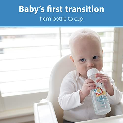 Dr. Brown's Narrow Sippy Spout Bottle, Fox & Lion, 8 oz, 2-Pack