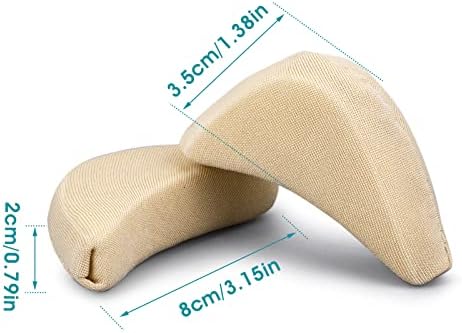 WLLHYF 2 Pairs Soft Sponge Adjustable Shoe Filler， Big Toe Plug Foot Brace Shoe Pads Unisex Shoe Too Big Inserts for High Heel Women Reusable Make Big Shoes Fit