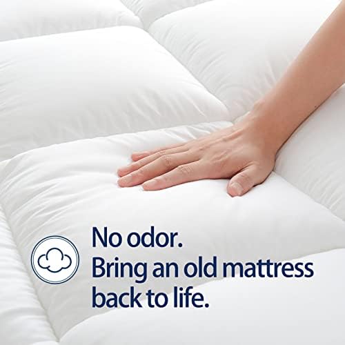 CHOPINMOON Queen Mattress Topper for Back Pain, Thick Mattress Pad Cover