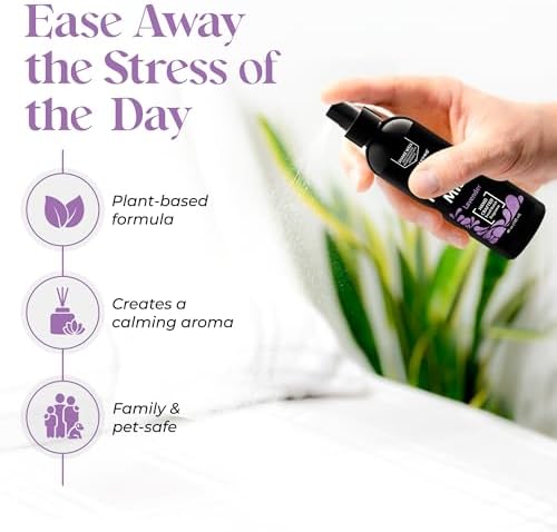 Aromasong Lavender Pillow Spray for Sleeping - All Natural Calming Linen & Bedtime Sleep Mist for Deep Sleep - Pillow Spray Aromatherapy with Botanical Essential Oils for Relaxing Stress