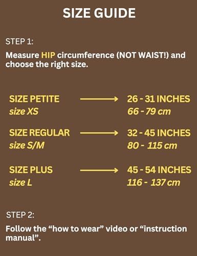Vriksasana Posture Sacroiliac Hip Belt for Women and Men That Alleviates Sciatic, Pelvic, Lower Back, Leg and Sacral Nerve Pain Caused by Si Joint Dysfunction| Trochanter Brace (Regular, Black)