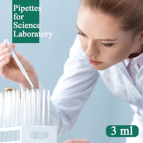 Moveland 200PCS 3ml Disposable Plastic Transfer Pipettes for Oil Lab Art