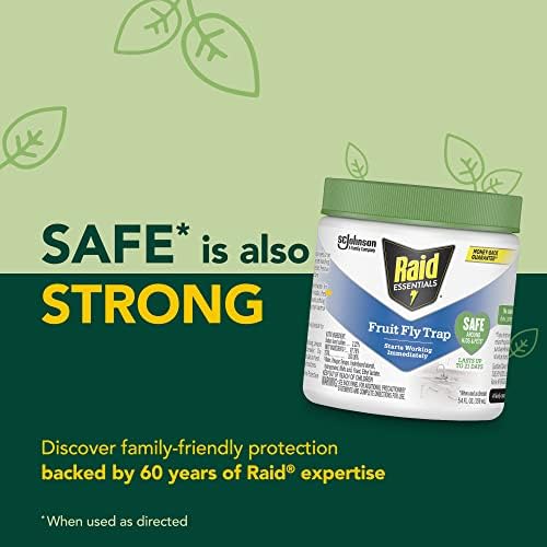 Raid Essentials Indoor Fruit Fly Trap, 5.4 oz