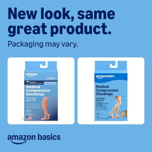 Amazon Basics Medical Compression Stockings, Women & Men