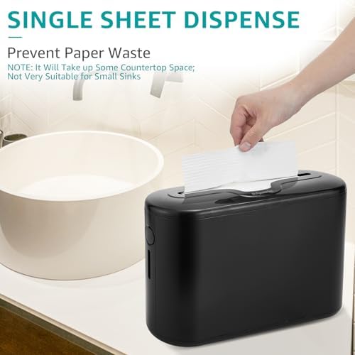 Multifold Paper Towel Dispenser Countertop, Black