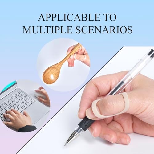 Oval Finger Splint 8 pcs, Finger Splints for Arthritis, Mallet Finger, Trigger Finger Splint, hypermobility(EDS) finger For Thumb/Middle,/Index/Pinky or Ring Finger (Large(2,3,4,5,6,7,8,9))