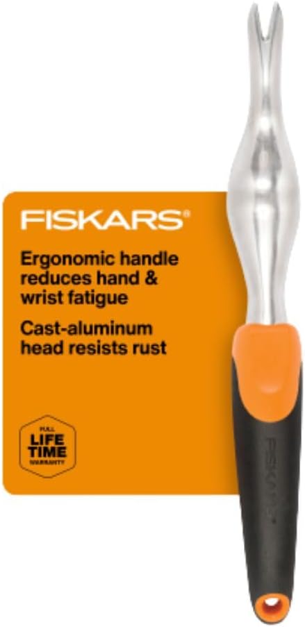 Fiskars 3-Piece Garden Hand Tools Set w/ Trowel, Transplanter & Cultivator