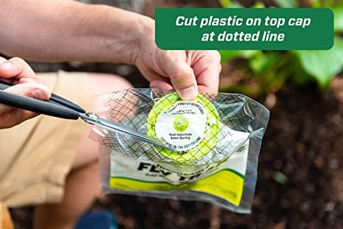 RESCUE! Outdoor Disposable Fly Trap – Hanging Fly Catcher with Attractant Bait, Fly Bag for Patio, Yard, Trash & Farm Areas – Easy-to-Use Outdoor Fly Control - 8 Traps