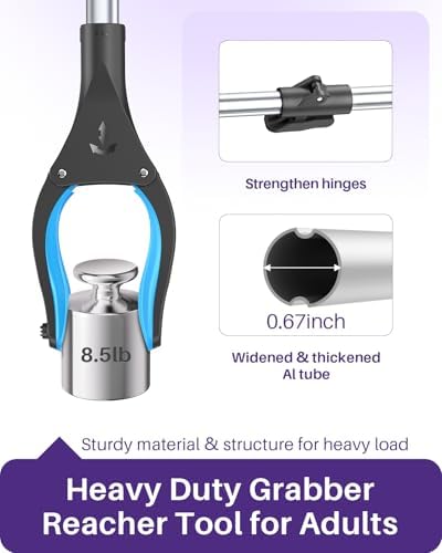 KEKOY Grabber Reacher Tool Heavy Duty, 40 Inch 2 Pack, Grabber for Seniors
