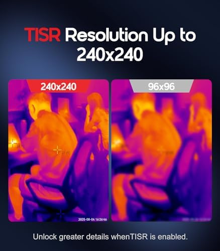Thermal Camera, 240 x 240 TISR Resolution for Home Inspection