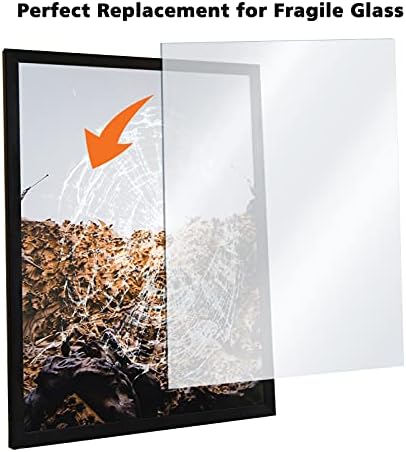 Egofine Plexiglass Sheets Acrylic Sheets 6 Pack of 8x10’’ 0.04 Thick Clear Plastic Cast Transparent Plexi Glass for Crafting Projects, Replacement Picture Frame Glass, DIY Display, Easy to Cut