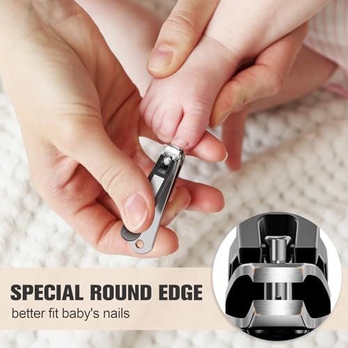 FERYES Kids Nail Clippers - Small Jaw Precise Baby Nail Trimmer Fingernail Clippers for Toddler, Child, Infant - Safe & Precise Nail Grooming Tool for Baby