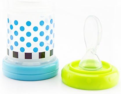 Sassy Baby Food Nurser – 4+ Months Set of 2- 4oz 100% Silicone Nipple and Spoon BPA-Free (30182)