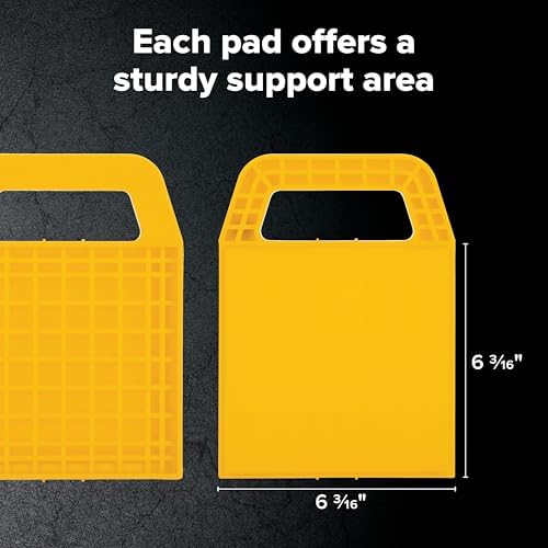Camco RV Stabilizing Jack Pads - 4-Pack - Made in the USA