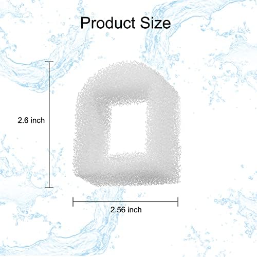 16 Pack Pet Fountain Replacement Filters, 8 Carbon and 8 Foam Pre-Filters
