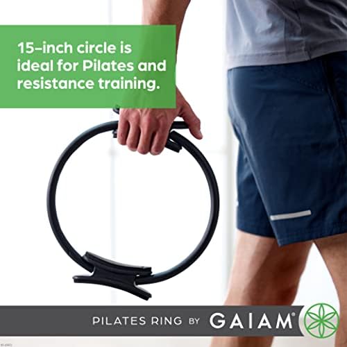 Gaiam Pilates Ring Fitness Circle, Toning Arms, Legs & Core