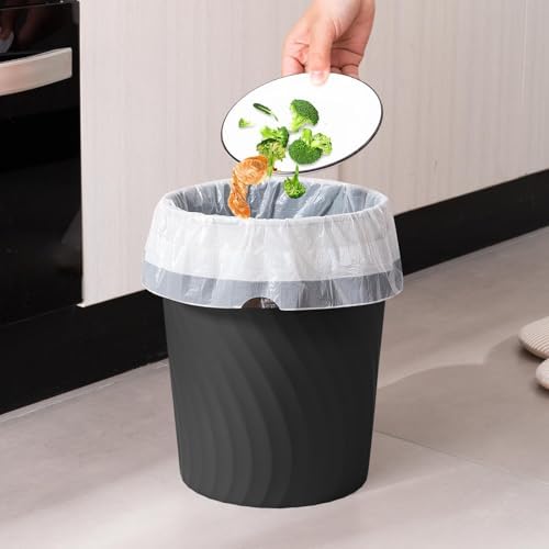 YGJT Small Trash Can, 3 Pack 1.8 Gallons Bathroom Trash Can with Trash Bags