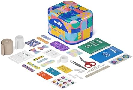 Welly Comprehensive First Aid Kit - FSA Eligible - Adhesive Bandages, Tape and Non-Stick Pads, Butterfly Strips, Cleansing Wipes, Ointments, Gauze, and More - 240 Pieces