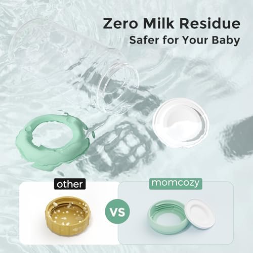 Momcozy Natural Baby Bottles, Wide-Neck, BPA Free Breast Milk Container