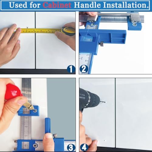 King&Charles Cabinet Hardware Jig & Automatic Center Punch Set.