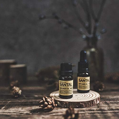 sesneslabs Santal Diffuser Oil, Niche Scent, Amber Coco Vanilla Cedar Sandalwood Musk Essential Oils Blend for Ultrasonic Diffuser Scent Projects(.33 oz/10 ml)