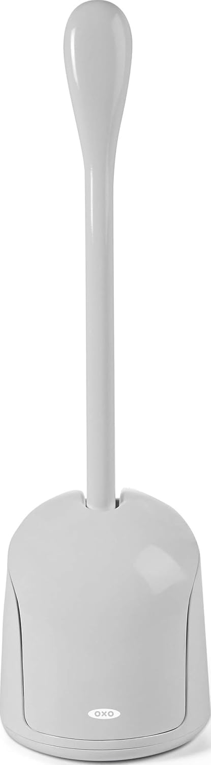OXO Good Grips Compact Toilet Brush & Automatic Canister Door
