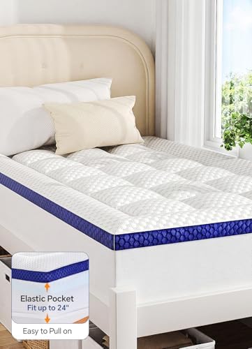 Dorm Room Essentials 3 Inch Twin XL Mattress Topper for Students