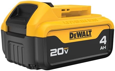 DEWALT 20V MAX* XR Battery, 4.0-Ah, 2-Pack (DCB204-2), Black