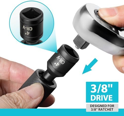DURATECH 5/8" Swivel Magnetic Spark Plug Socket with Enhanced Magnetic Head