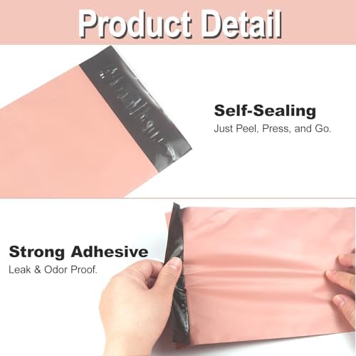 100 PCS Sanitary Napkin Disposal Bags, Feminine Hygiene Disposal Bags for Tampons and Pads, Block Odors, Self-Sealing Seals, 10.6 * 5.9 Inch (Pink)