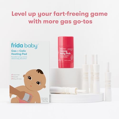 Frida Baby Windi Gas Passer, Baby Gas Relief, Made in USA, 100% Natural, Safe & Effective Instant Relief for Babies & Infants, 10ct