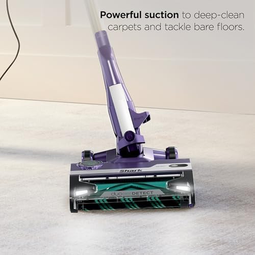 Shark PowerDetect Corded Stick Vacuum, Self-Cleaning, Eggplant, HZ4002