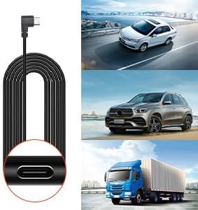 REDTIGER F7N Dash Cam Hardwire Kit USB C Port, Dashboard Camera Car Charger Cable Kit 12V- 24V to 5V w/Fuse Kit, Low Voltage Protection for Dash Cam Double-4 Fuses