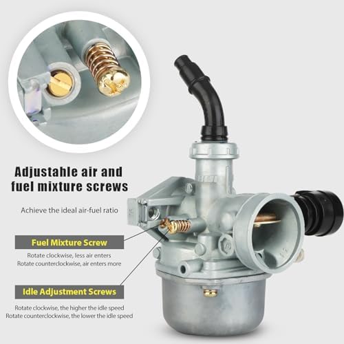NIBBI PZ19 Carburetor Kit 19mm Carb for 50cc 70cc 90cc 110cc 125cc ATV Dirt Pit Bike Taotao Coolster Apollo