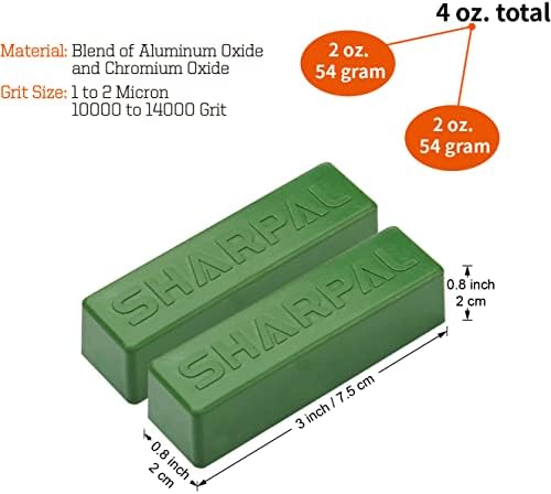 SHARPAL 208H Polishing Compound Fine Green Buffing Compound 2-Pack