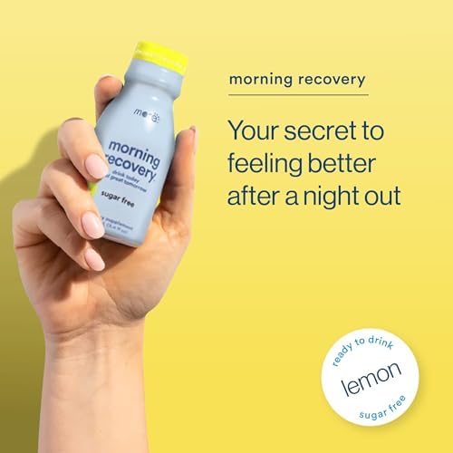 Morning Recovery DHM Electrolyte, Milk Thistle Drink Proprietary Formulation to Hydrate While Drinking, Non GMO, Vegan, Gluten-Free, Sugar-Free Lemon, Pack of 6