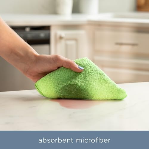 S&T INC. Microfiber Cleaning Cloth, 50 Pack, 11.5" x 11.5"