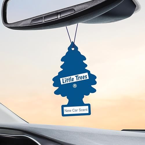 LITTLE TREES Car Air Freshener | Hanging Tree Provides Long Lasting Scent for Auto or Home | New Car Scent, 6-Packs (4 Count)