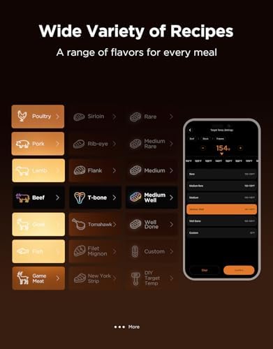 Govee Bluetooth Meat Thermometer Digital with Smart App Timer and Alerts