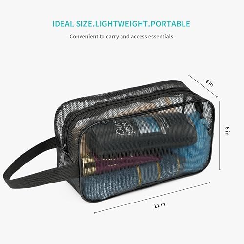 REDSINDA Mesh Shower Caddy Bag for Bathroom Gym Camping Portable Travel Mesh Toiletry Bag for Women Men