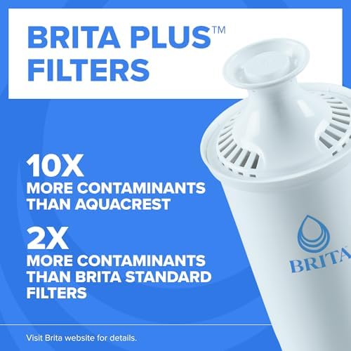 Brita Plus Replacement Water Filter, For Pitchers and Dispensers, 3 Pack