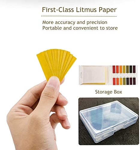 3 Pack pH.1-14 Test Paper Extensive Test Paper Litmus Test Paper 240 Strips pH Test with Storage Case for Saliva Urine Water Soil Testing Pet Food and Diet pH Monitoring (3 Pack with Storage Case)