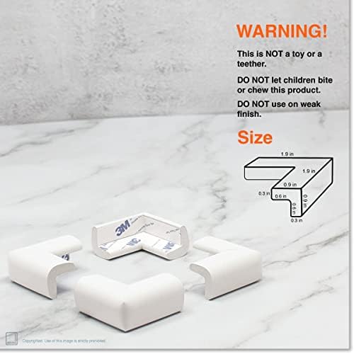 Roving Cove Baby Proof Corner Edge Protector, Small 15ft Edge 4 Corners